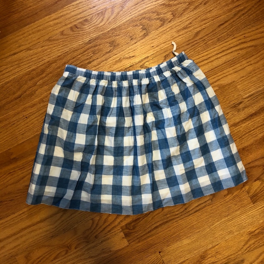 J. Crew Gingham Skirt